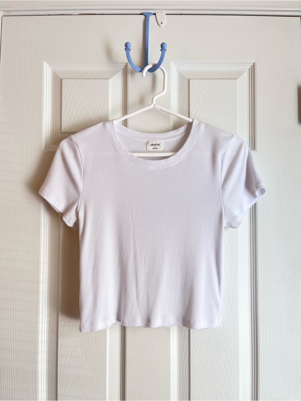 Wilfred Free White Go-To Rib Short Sleeve Tee